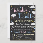 Gender onthulling Little Star Invitation Kaart (Voorkant)