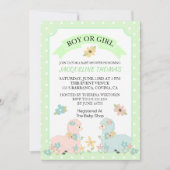 Gender onthulling Llama Baby shower Uitnodiging (Voorkant)