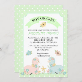 Gender onthulling Llama Baby shower Uitnodiging