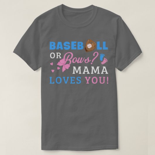 Gender onthulling mama t-shirt (Design voorkant)