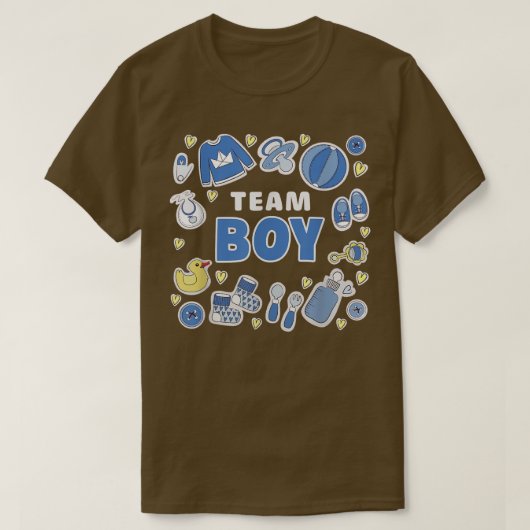 Gender onthulling Team Boy529 T-shirt (Design voorkant)