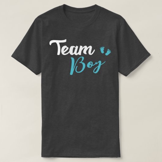 Gender onthulling Team Boy Ba T-shirt (Design voorkant)