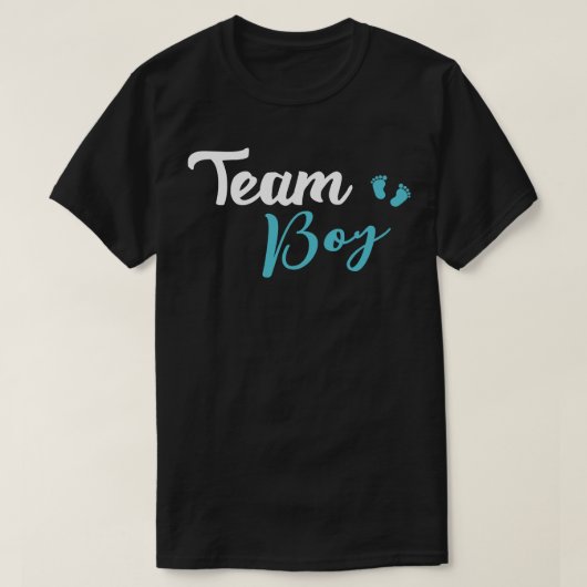 Gender onthulling Team Boy Ba T-shirt (Design voorkant)