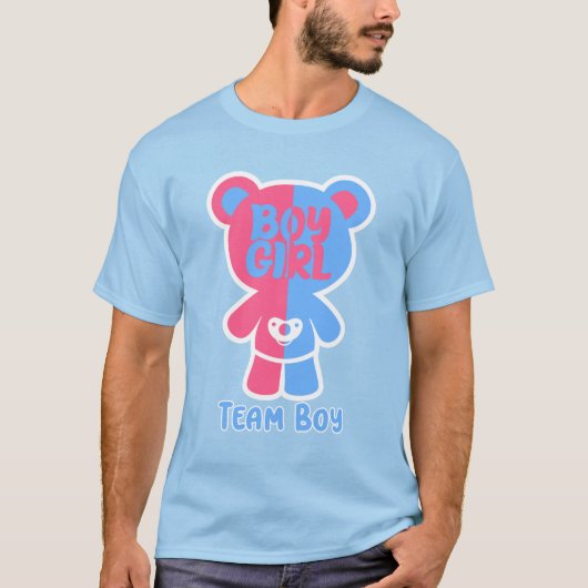 Gender onthulling Team Boy Beer Shirt (Voorkant)