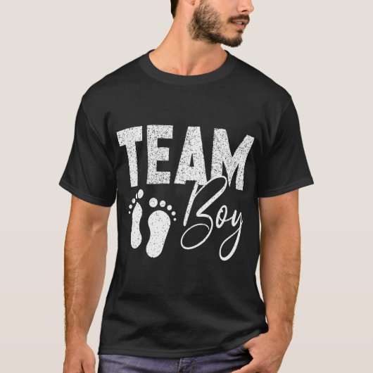 Gender onthulling Team Boy Blue T-shirt (Voorkant)