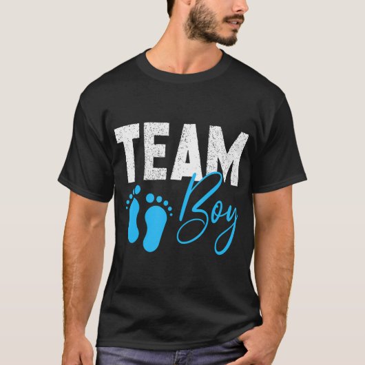 Gender onthulling Team Boy Blue T-shirt (Voorkant)