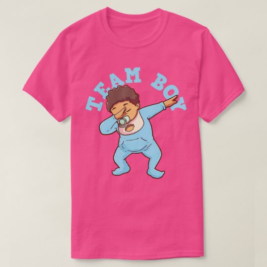 Gender onthulling Team Boy T-shirt (Design voorkant)