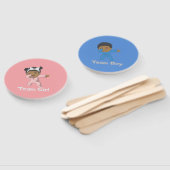 Gender onthulling Team Girl/Boy Pink of Blue Handwaaier (Niet-gemonteerd)