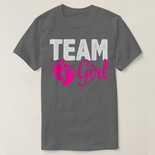 Gender onthulling Team Girl Pink T-shirt (Design voorkant)