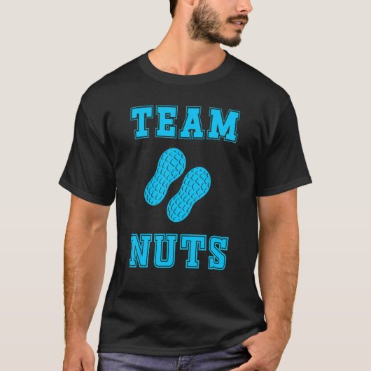 Gender onthulling Team Nuts Boy Matching Family Ba T-shirt (Voorkant)