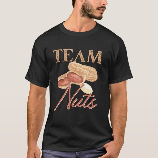 Gender onthulling Team Nuts Boy Matching Family Ba T-shirt (Voorkant)