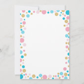 Gender onthulling Uitnodiging Baby shower Jongen o (Achterkant)