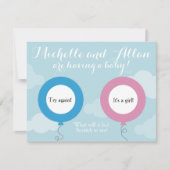 Gender Pretend Scratcher Onthult Kaart (Voorkant)