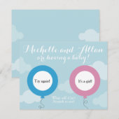 Gender Pretend Scratcher Onthult Kaart (Voorkant / Achterkant)