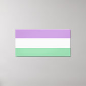 Gender Queer Flag Art Canvas Afdruk (Voorkant)