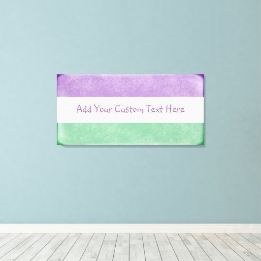 Gender Queer Flag Art Canvas Afdrukken (Insitu (Houten vloer))
