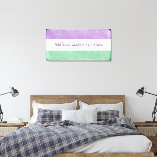 Gender Queer Flag Art Canvas Afdrukken (Insitu (Slaapkamer))