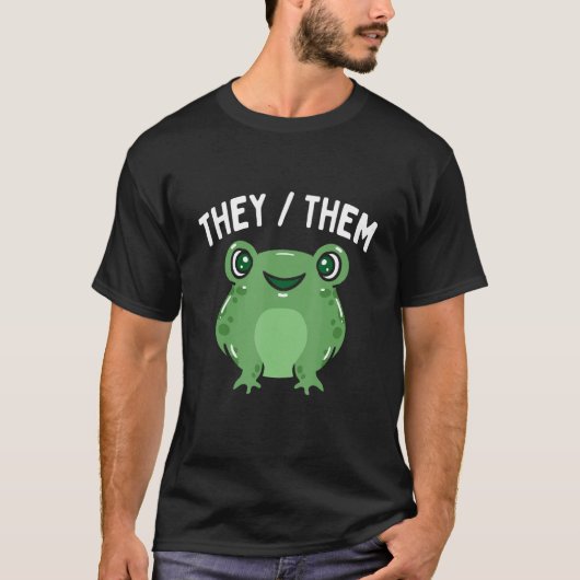 Gender Queer They Them Pronouns LGBTQ Pride Month  T-shirt (Voorkant)