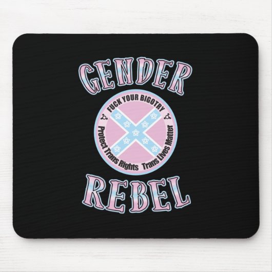 Gender Rebel Sticker Muismat (Voorkant)