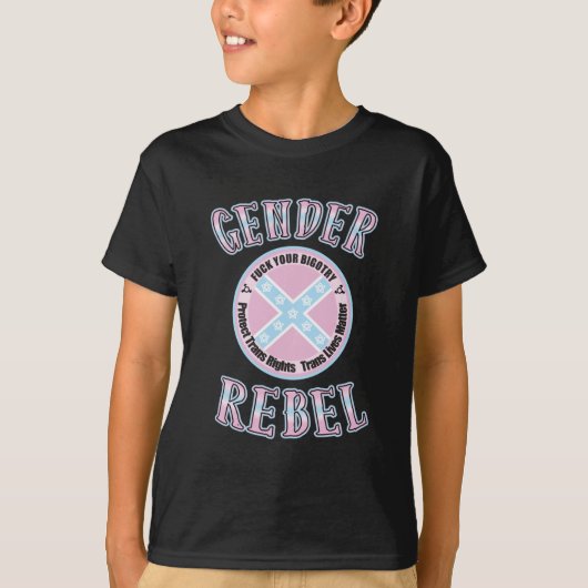 Gender Rebel Sticker T-shirt (Voorkant)