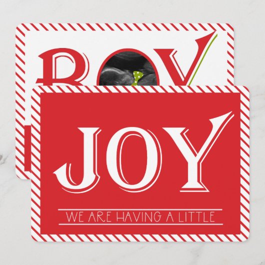 Gender Reopenbaart Joy Boy Ultrasound fotokaart Kaart (Voorkant / Achterkant)