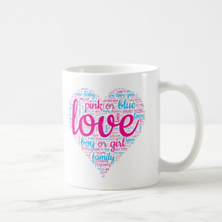 Gender Reveal 2024 Familie Mannen Vrouwen Baby sho Koffiemok
