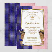 Gender Reveal Baby shower, blauw, roze, goud