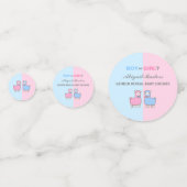 Gender Reveal Baby shower Llama Confetti (Voorkanten)