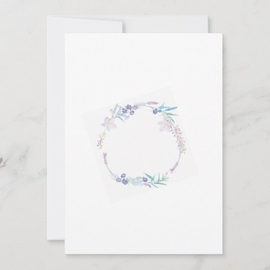 Gender Reveal Baby shower Roze Bloemen Party Uitno Kaart (Achterkant)