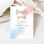 Gender Reveal Baby shower Uitnodigen Kaart