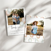 Gender Reveal Balloon Baby shower Dank u kaart