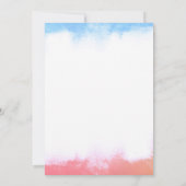 Gender Reveal Balloons Baby shower uitnodiging (Achterkant)