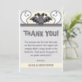 Gender reveal bedankaarten Halloween Schattige spo Bedankkaart (Staand voorkant)