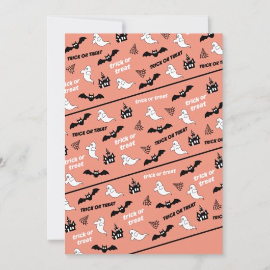 Gender reveal bedankaarten schattig spooky geest bedankkaart (Achterkant)