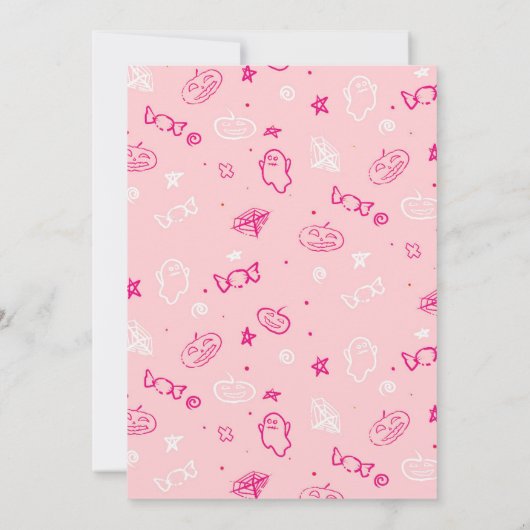 Gender reveal bedankjes Schattige roze en blauw Bedankkaart (Achterkant)