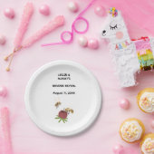 Gender Reveal Bee Party Papieren Bordje (Feest)