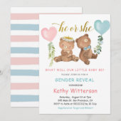 Gender Reveal Beer Balloons Baby shower Kaart (Voorkant / Achterkant)