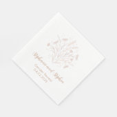 Gender Reveal - Boho Floral Servet (Hoek)