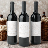 Gender Reveal - Boho Floral Wijn Etiket