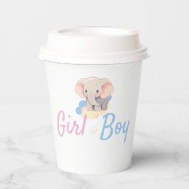 Gender Reveal Boy or Girl? Papieren Bekers