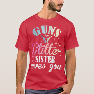 Gender Reveal Boy or Girl Sister Loves You Matchin T-shirt