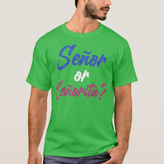 Gender Reveal Gifts for Cinco De Mayo Meican Guita T-shirt
