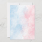 Gender Reveal Gingerbread Baubles Baby Shower Kaart (Achterkant)