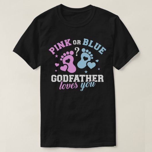 Gender reveal godfather Premium T-shirt (Design voorkant)