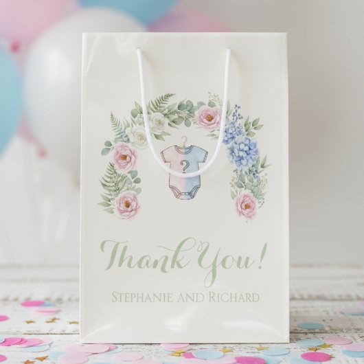 Gender Reveal Guest Thank you gift bag Medium Cadeauzakje