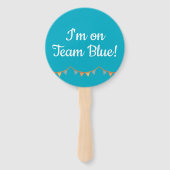 Gender Reveal Hand Fan, Little Lion. It’s a Boy Handwaaier (Achterkant)