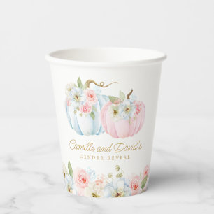 Gender Reveal Herfst Baby shower Papieren Cups Bekers