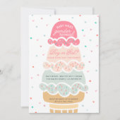 GENDER REVEAL - Hier is de scoop-ijspartij Kaart (Voorkant)