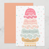 GENDER REVEAL - Hier is de scoop-ijspartij Kaart (Voorkant / Achterkant)