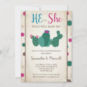 Gender Reveal Invitation, Baby shower Kaart (Voorkant)